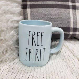Rae Dunn "FREE SPIRIT" Powder Blue Mug Collection